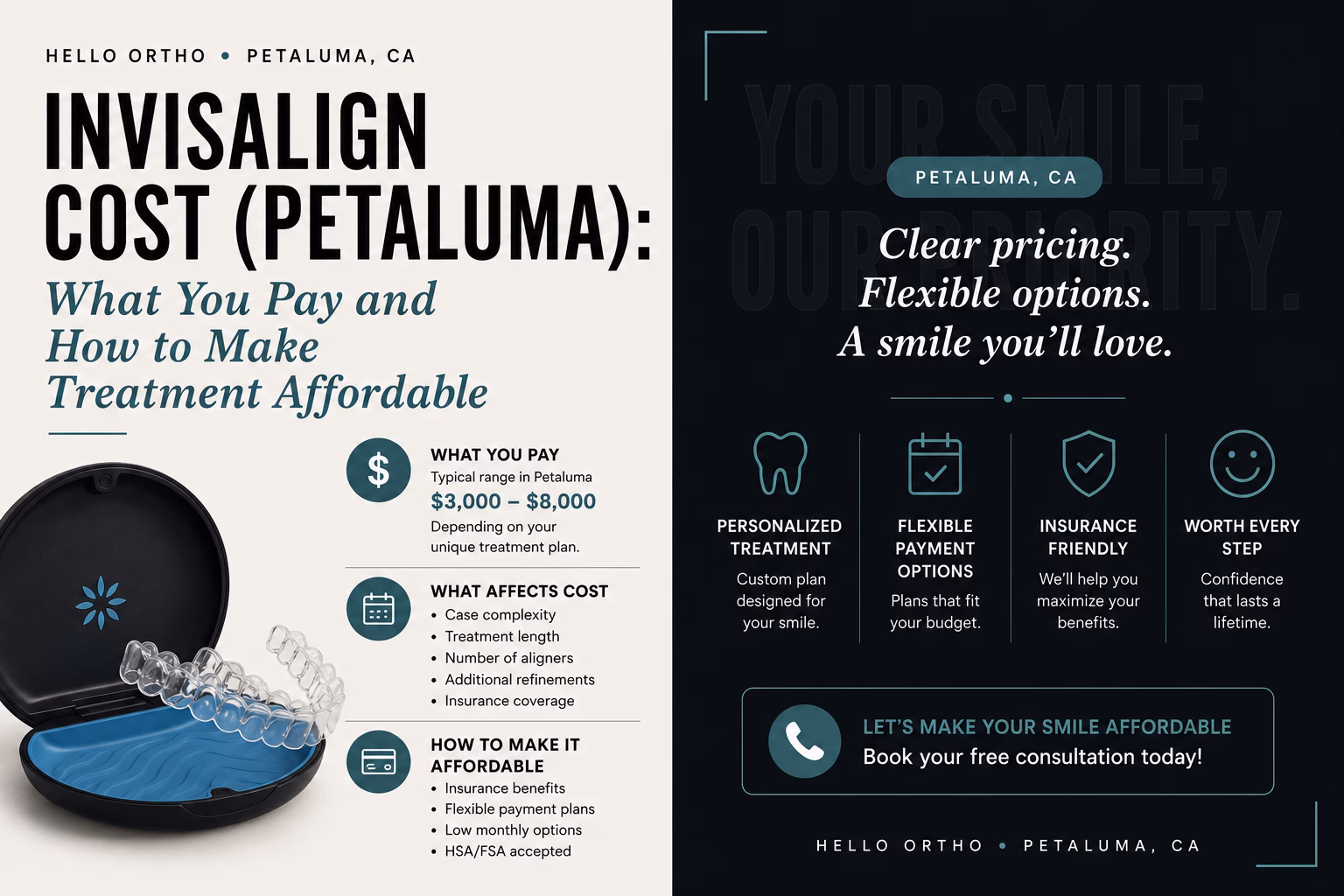Invisalign Cost (Petaluma): What You Pay and How to Make Treatment Affordable